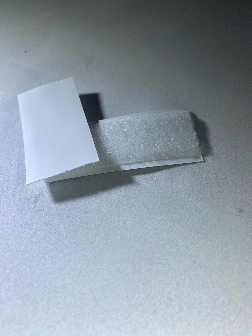 1" White Hook Adhesive