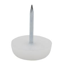 WHITE PLASTIC GLIDES 7/8"