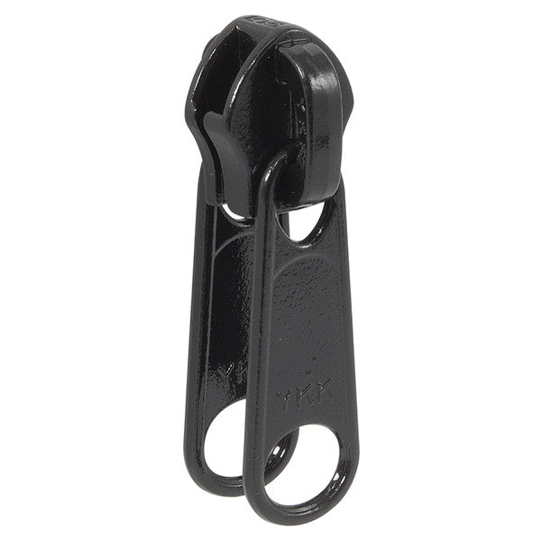 10 Coil Zipper Double Pulls: Black - J&J Supply Inc.