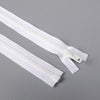 #10 Plastic Separating Zipper: 72" White