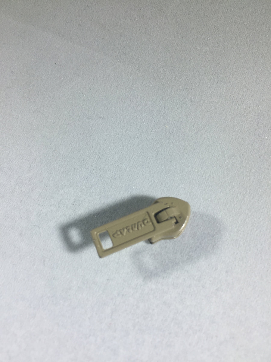 #4.5 Coil Zipper Single Pull: Tan