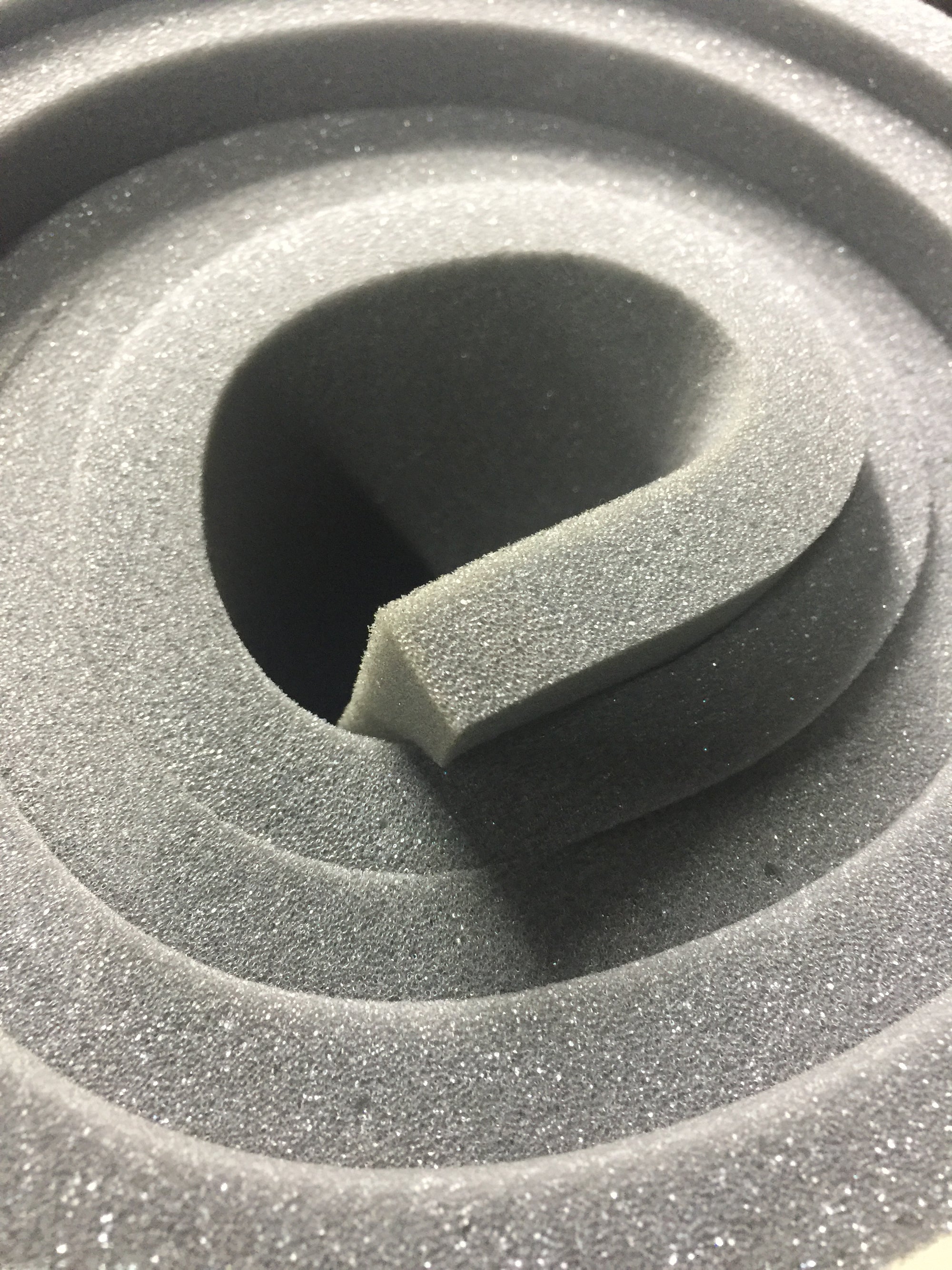 Slab of Foam: 24" x 82" x 1" Charcoal