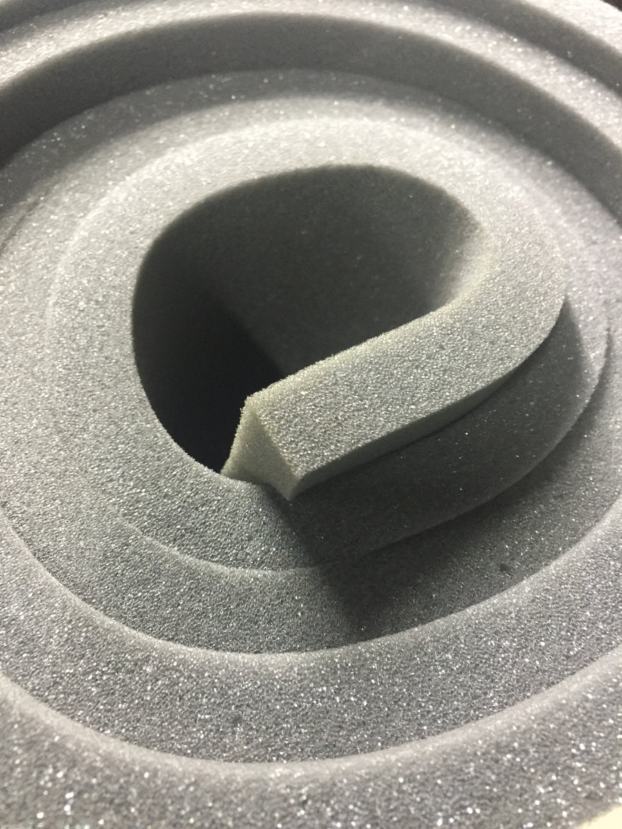 Slab of Foam: 24" x 82" x 1" Charcoal