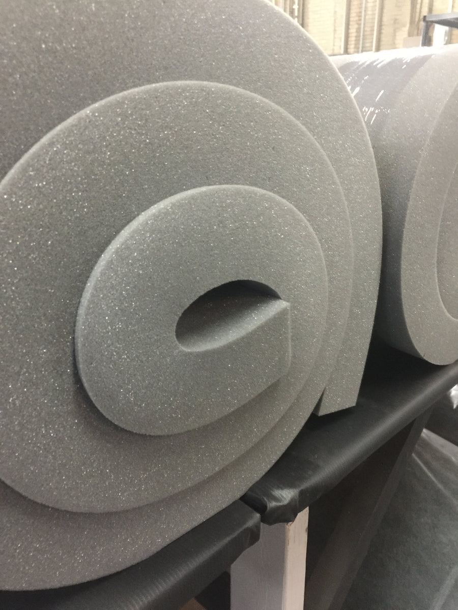 Slab of Foam: 24" x 82" x 2" Charcoal