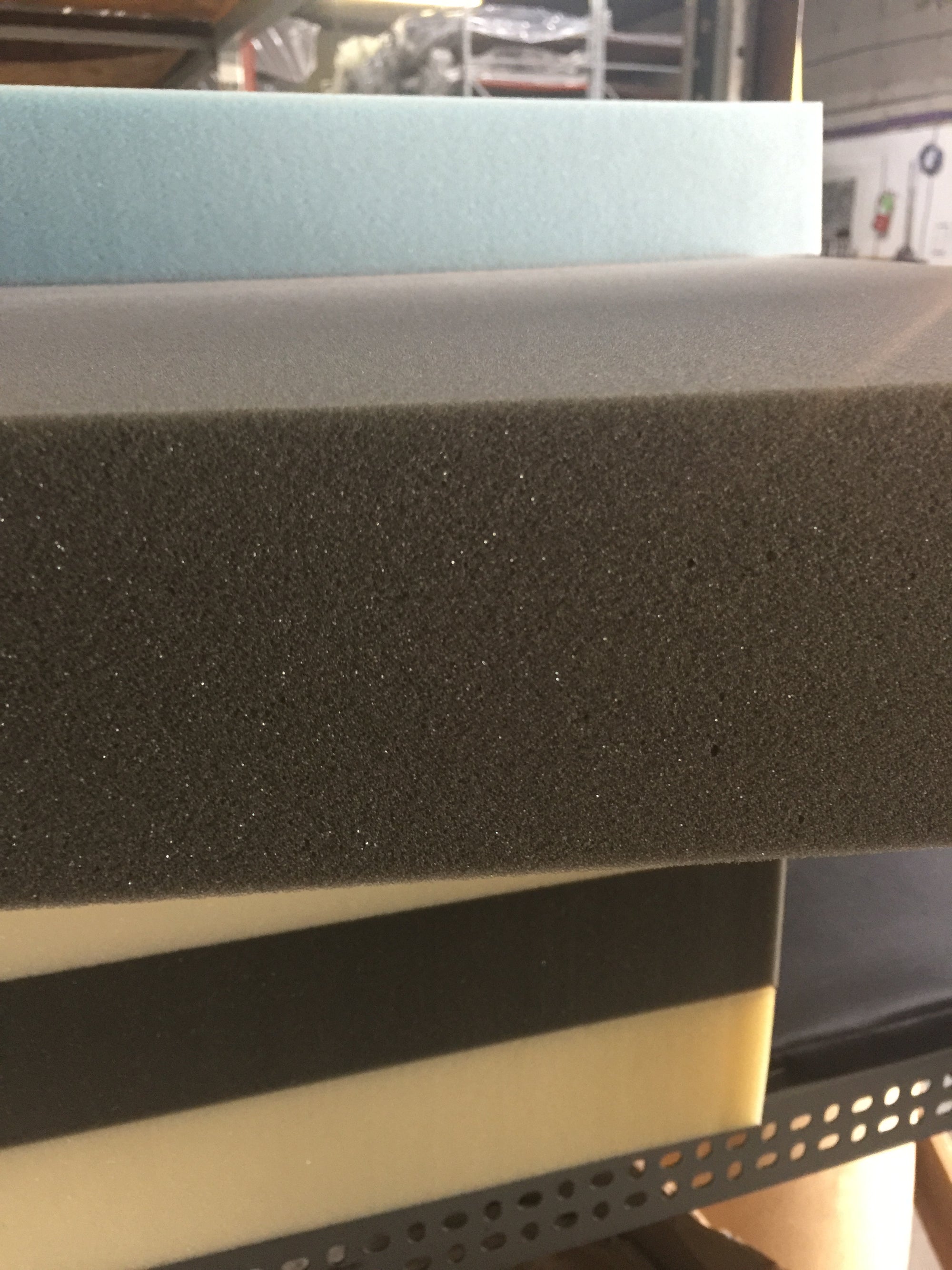 Slab of Foam: 24" x 82" x 3" Charcoal