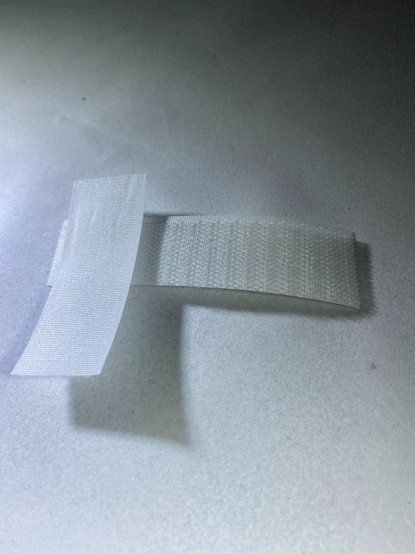 1" White Loop Sew-On