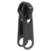 #10 Coil Zipper Double Pulls: Black