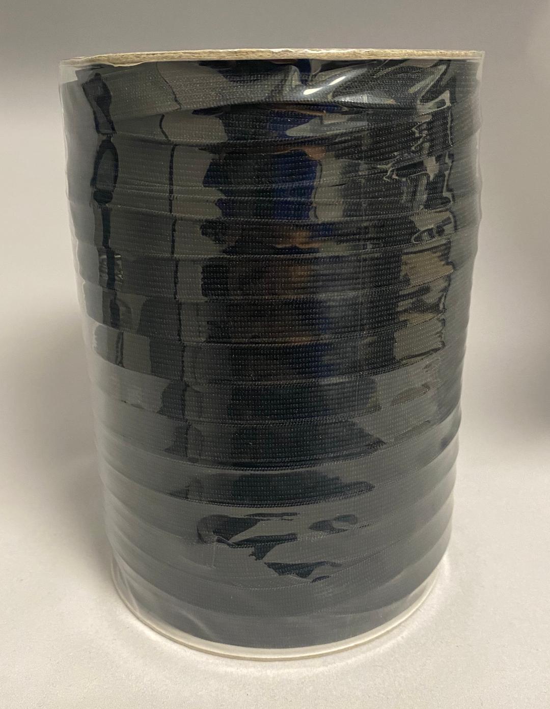 1/4" BLACK ELASTIC 288 YD ROLL